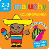 Okładka produktu Anna Wiśniewska - Maluchy. Kolorowanka z naklejkami. Akademia malucha 2-3 lata