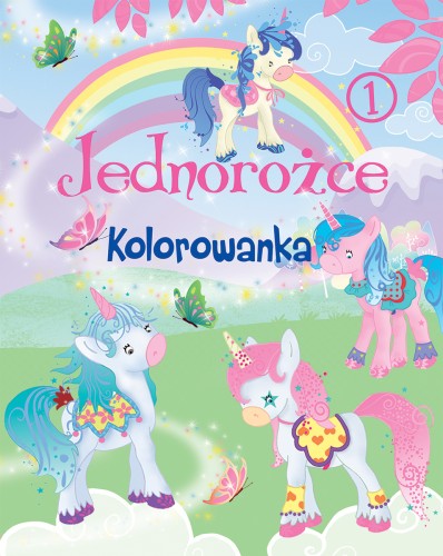 Jednorożce. Kolorowanka 1