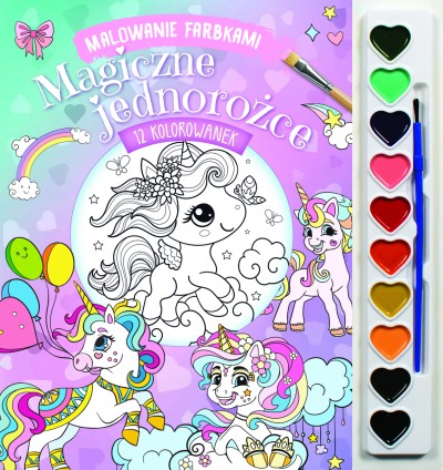 Malowanie farbkami. Magiczne jednorożce