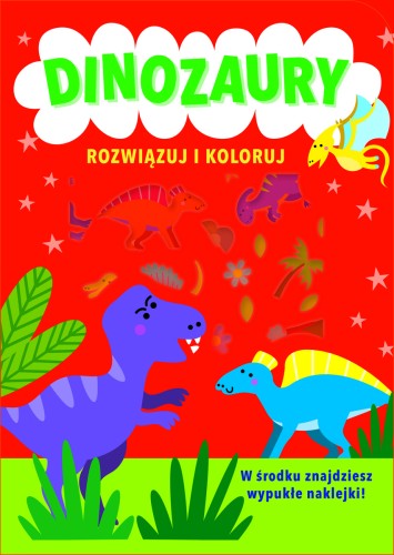 Rozwiązuj i koloruj. Dinozaury