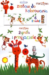 Okładka produktu praca zbiorowa - Żyrafa i przyjaciele. Zestaw do kolorowania. Marzipan