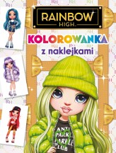 Okładka produktu praca zbiorowa - Rainbow High. Kolorowanka z naklejkami