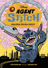 Okładka produktu Arianna Rea (ilustr.), Steve Behling, Ewa Tarnowska (tłum.) - Agent Stitch. Tom 3. Galeria pełna grozy. Disney