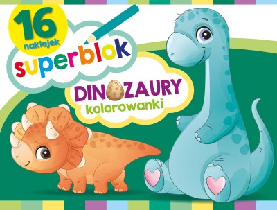 Superblok. Dinozaury Kolorowanki