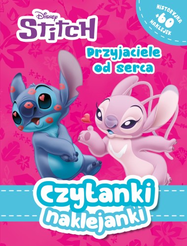 Czytanki naklejanki. Przyjaciele od serca. Disney Stitch