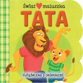 Okładka produktu Ginger Swift, Agnes Saccani (ilustr.) - Świat maluszka. Tata. Książeczka z okienkami