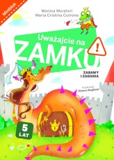 Okładka produktu Monica Muratori, Maria Cristina Cutrone, Chiara Baglioni (ilustr.) - Uważajcie na zamku. Zabawy i zadania