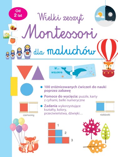 Wielki zeszyt Montessori dla maluchów