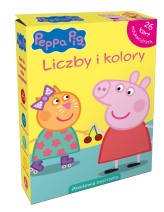 Okładka produktu Monika Kiersnowska - Świnka Peppa. Liczby i kolory. Karty edukacyjne w pudełku