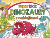 Okładka produktu praca zbiorowa - Superblok z naklejkami Dinozaury