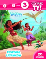 Okładka produktu Elżbieta Lekan - 1, 2, 3, czytasz ty! Poziom 3. Festiwal latawców.  Disney Vaiana. Skarb oceanu