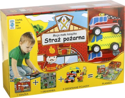 [OUTLET] Zestaw aktywizujący Moja mała książka Straż pożarna. Czytaj, baw się i ucz