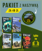 Okładka produktu Wielu Autorów - PAKIET Żółte Tygrysy z naszywką (Bitwa o Jawę, Dywizjon żab, Upadek Singapuru, Pod niebem Francji, Spadochrony nad Arnhem)