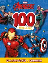 Okładka produktu praca zbiorowa - 100 naklejek. Marvel Avengers