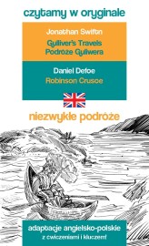 Okładka produktu Jonathan Swift, Daniel Defoe - Niezwykłe podróże. Czytamy w oryginale