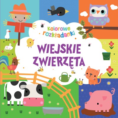 Wiejskie zwierzęta. Kolorowe rozkładanki