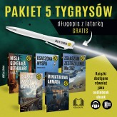 Okładka produktu praca zbiorowa - PAKIET Żółte Tygrysy z długopisem latarką (Miniaturowa armada, Zgłaszam zestrzelenie Me-262, Misja generała Bethouart, Osaczona wyspa, Czaszki wśród bambusów)
