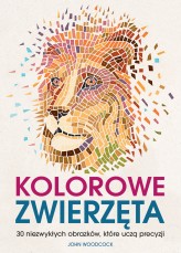 Okładka produktu John Woodcock - Kolorowe zwierzęta. 30 niezwykłych obrazków, które uczą precyzji