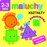 Okładka produktu Anna Wiśniewska - Maluchy. Kształty z naklejkami. Akademia malucha 2-3 lata