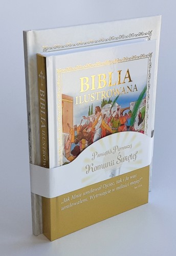 Pakiet: Biblia Ilustrowana dla dzieci / Pamiątka Pierwszej Komunii Świętej