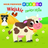 Okładka produktu Monika Tomaszewska (tłum.), Emma Martinez (ilustr.), praca zbiorowa - Moje pierwsze puzzle. Wiejskie zwierzęta