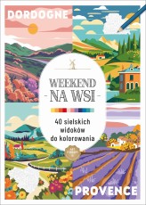 Okładka produktu praca zbiorowa - Art therapy. Kolorowanka antystresowa. Weekend na wsi. 40 sielskich widoków do kolorowania