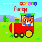 Okładka produktu Monika Tomaszewska (tłum.), Emma Martinez (ilustr.), praca zbiorowa - Moje pierwsze puzzle. Pociąg