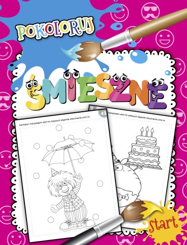 Śmieszne obrazki. Pokoloruj