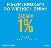 Okładka produktu Luca Mazzucchelli - Zasada 1%. Małymi krokami do wielkich zmian (audiobook)