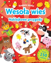Okładka produktu praca zbiorowa - Szalone oczka. Wesoła wieś. Naklejkowe przygody
