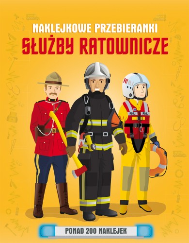 Służby ratownicze. Naklejkowe przebieranki