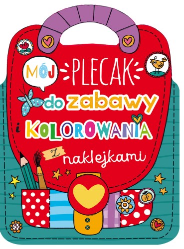 Mój plecak do zabawy i kolorowania z naklejkami